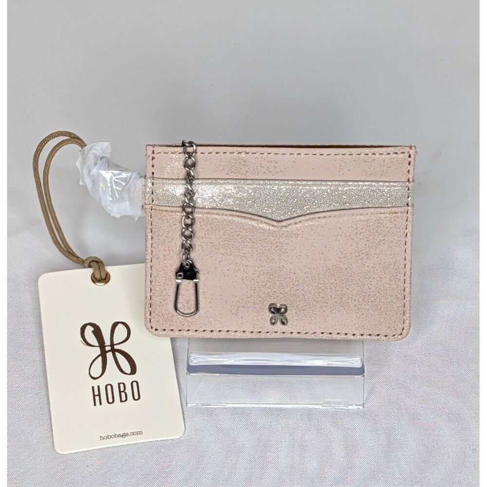 Hobo Charmed Card Case - Pink Blossom, Leather, NWT